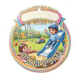 סמל ברוכים הבאים - בנים עמודי עולם , 20 יח' סמל ברוכים הבאים - בנים עמודי עולם , 20 יח'