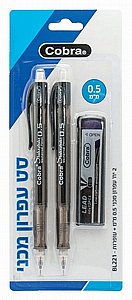 סט עפרון מכני קוברה 0.5 , 2 יח' + עופרת סט עפרון מכני קוברה 0.5 , 2 יח' + עופרת