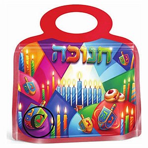 שקיות זיפר לחנוכה עם ידית - הדפס דו צדדי שקיות זיפר לחנוכה עם ידית - הדפס דו צדדי